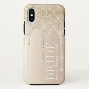 Capa Para iPhone Da Case-Mate Noiva Future Sra. Dourada Glitter Drip