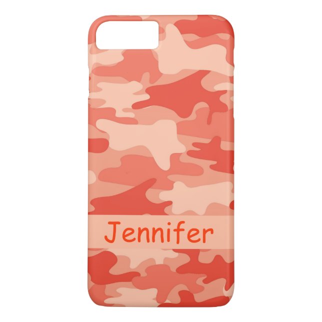 Capa Para iPhone, Case-Mate Nome alaranjado da camuflagem de Camo (Verso)