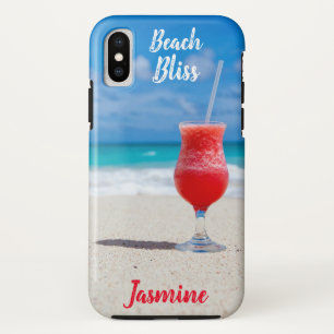 Capa Para iPhone Da Case-Mate Nome azul tropical do costume do oceano da