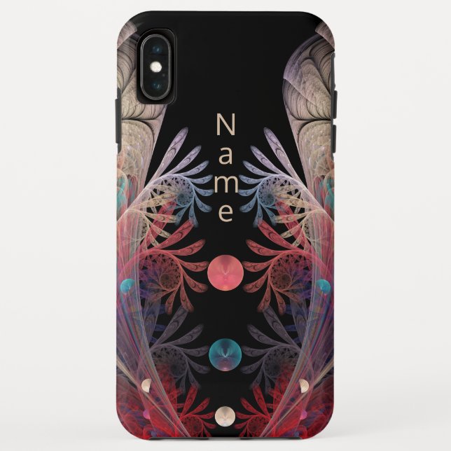 Capa Para iPhone, Case-Mate Nome da Arte Fractal Fantasia Moderna Abstrata Mal (Verso)