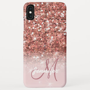 Capa Para iPhone Da Case-Mate Nome do Glitter Sparkles Dourado Girly Rosa