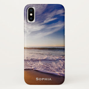 Capa Para iPhone Da Case-Mate Nome do Monograma das Férias de Praia do Oceano