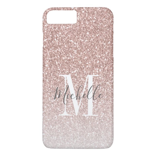 Capa Para iPhone, Case-Mate Nome do Script do Monograma da Brilhante Dourada R (Verso)