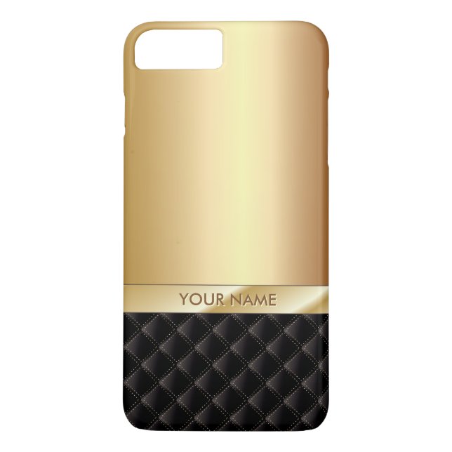 Capa Para iPhone, Case-Mate Nome feito sob encomenda Dourado luxuoso real (Verso)