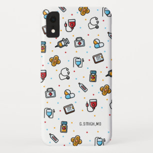 Capa Para iPhone Da Case-Mate Nome  Padrão Médico  Médicos e enfermeiros