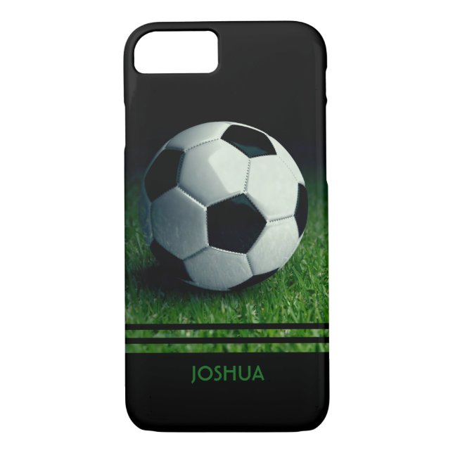 Capa Para iPhone, Case-Mate Nome Personalizado da Bola de Futebol | Futebol (Verso)