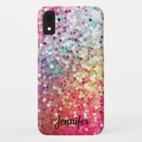 Nome Personalizado de Telefone da Garota Glitter R