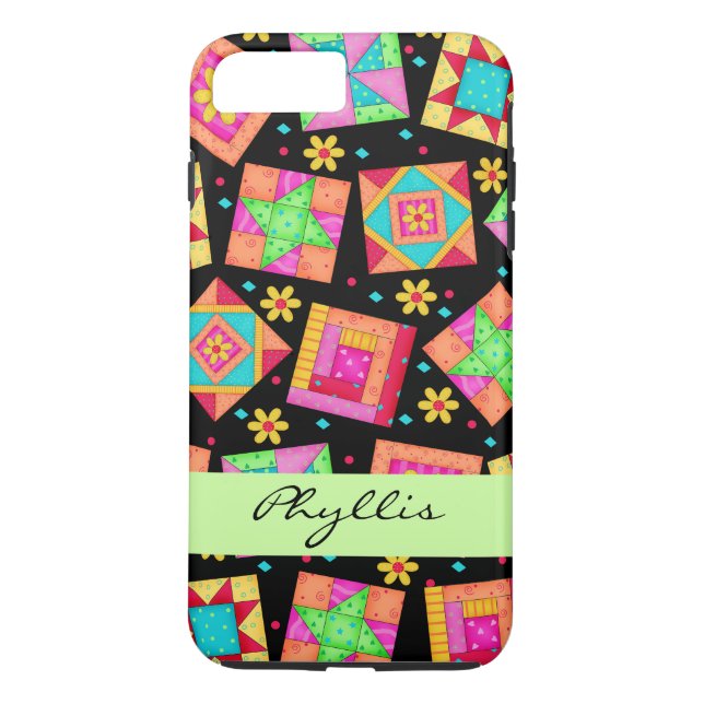 Capa Para iPhone, Case-Mate Nome Personalizado do Bloqueio de Coleta Preto (Verso)