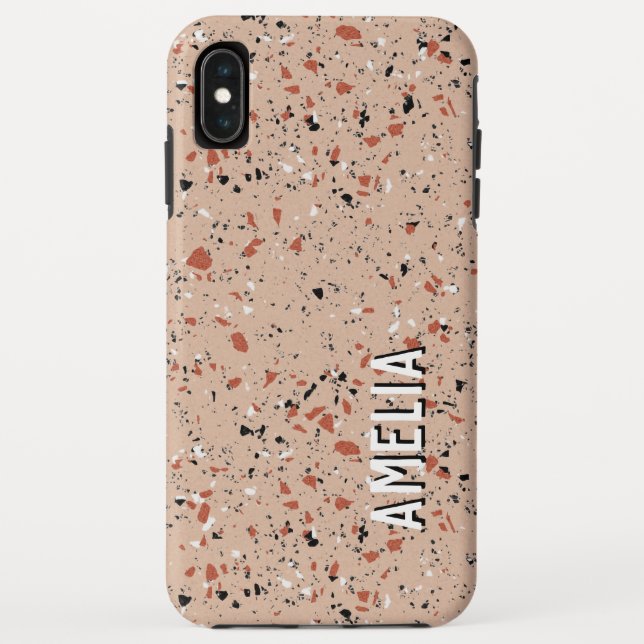 Capa Para iPhone, Case-Mate Nome Personalizado do Padrão do Impressão de Terra (Verso)