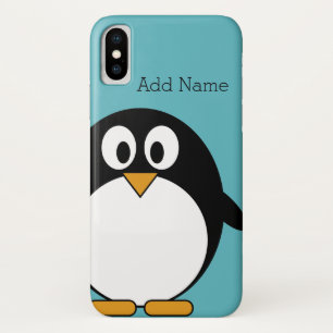 Capa Para iPhone Da Case-Mate Nome Personalizado do Pinguim do Cartoon Gelado Az