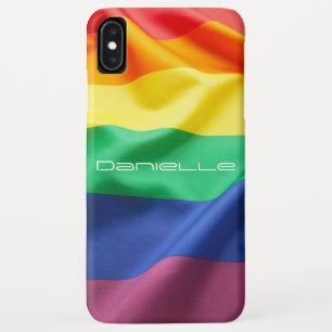 Capa Para iPhone Da Case-Mate Nome Personalizado do Sinalizador do Arco-Íris do 
