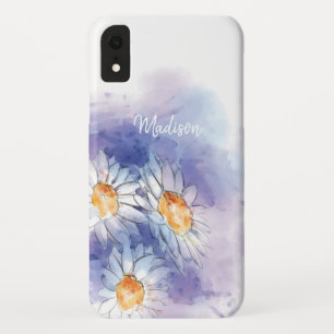 Capa Para iPhone Da Case-Mate Nome Personalizado  Padrão de margarida floral aq