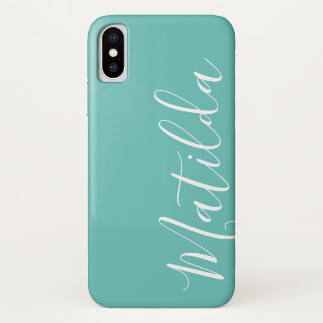 Capa Para iPhone, Case-Mate Nome simples e simples personalizado simples (Verso)