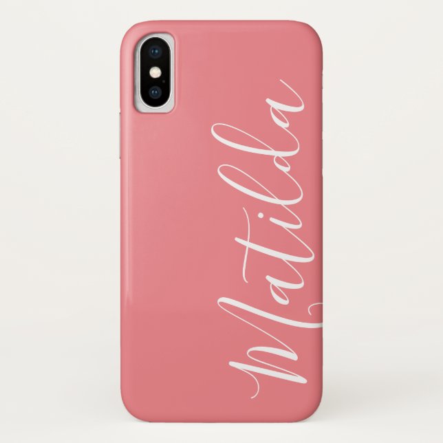 Capa Para iPhone, Case-Mate Nome simples e simples personalizado simples (Verso)