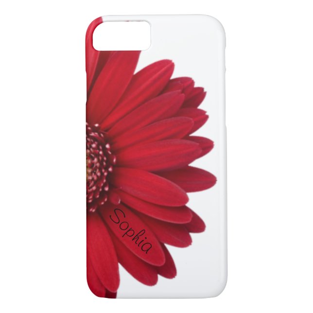 Capa Para iPhone, Case-Mate Nome vermelho do costume da margarida (Verso)