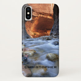 Capa Para iPhone X Nome, Zion National Park, Utah, os estreitos