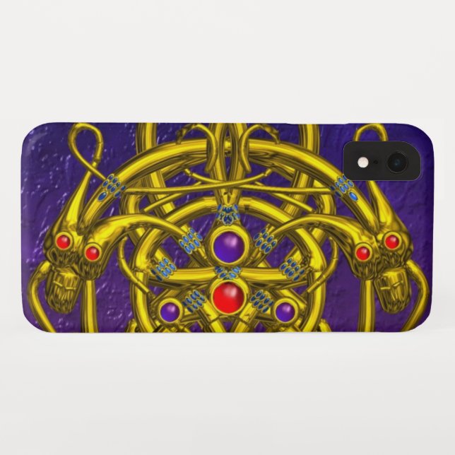 Capa Para iPhone, Case-Mate NÓS CELTICOS Dourados COM DRAGÕES DE GÊMEOS (Verso (Horizontal))