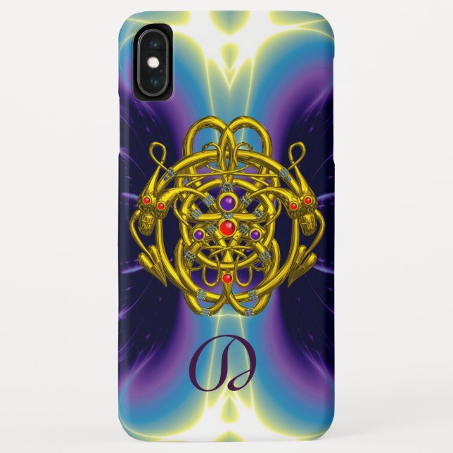CAPA PARA iPhone, Case-Mate  NÓS CÉLTICOS EM OURO COM DRAGÕES GÊMEOS (Verso)