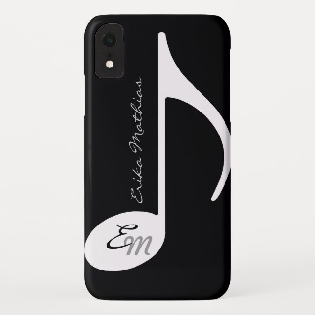 Capa Para iPhone, Case-Mate nota musical personalizável por computador (Verso)