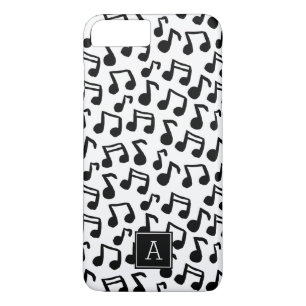 Capa Para iPhone Da Case-Mate Notas de música de pré-disquete Doodle Monograma P