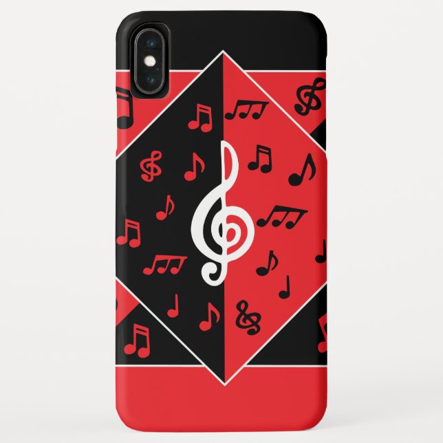 Capa Para iPhone, Case-Mate Notas de Música Deco de na moda Art (Verso)