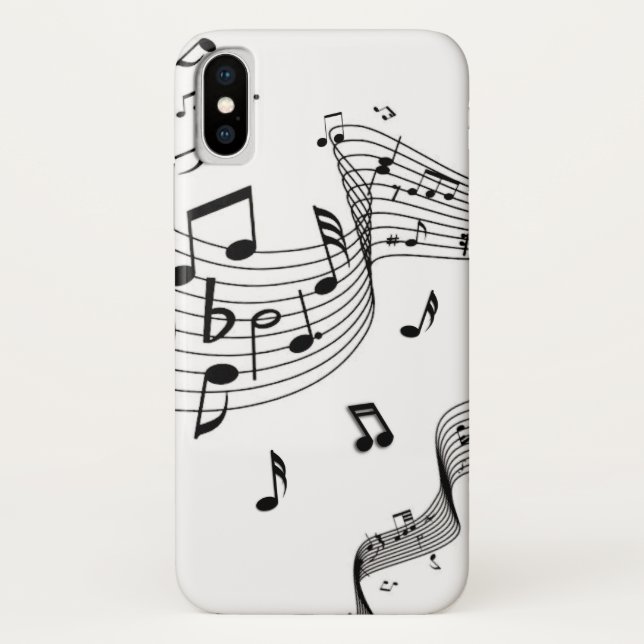 Capa Para iPhone, Case-Mate Notas de música em branco (Verso)