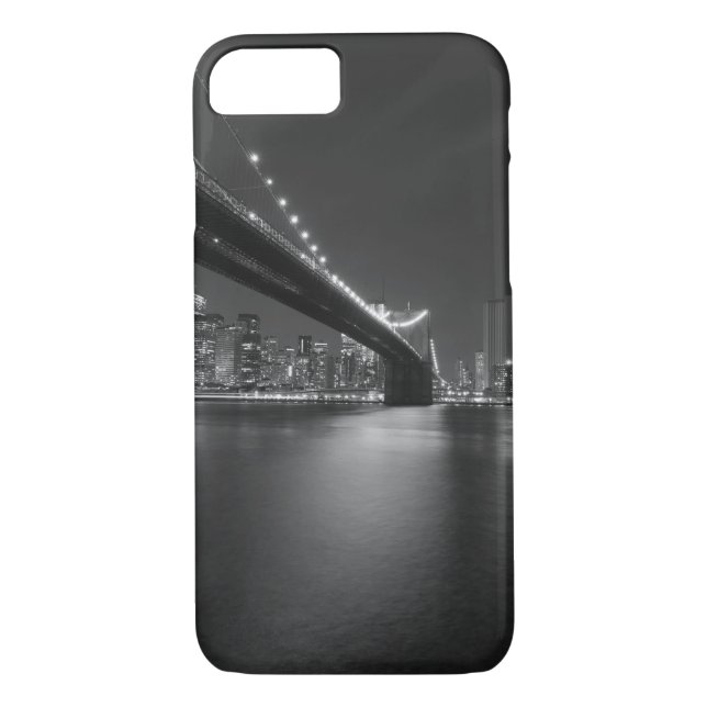 Capa Para iPhone, Case-Mate Nova Iorque Branco preto - Skyline (Verso)