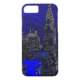 Capa iPhone 8/7 Nova Iorque do iPhone 7 Pop azul