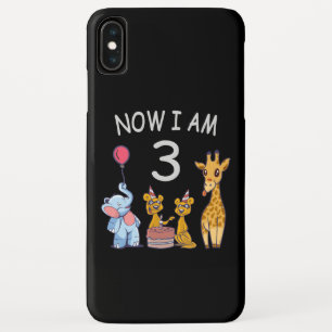 Capa Para iPhone Da Case-Mate Now I am 3 year old 3rd Birthday at the Zoo