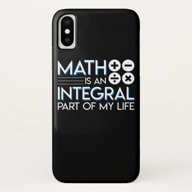 Capa Para iPhone, Case-Mate O amante da matemática é uma parte integrante de (Verso)