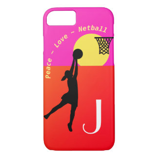 Capa Para iPhone Da Case-Mate O amor da paz personalizou citações do Netball