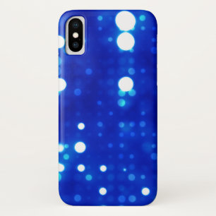 Capa Para iPhone Da Case-Mate O azul ilumina o teste padrão de bolinhas