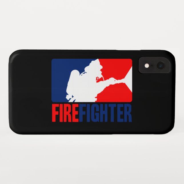 Capa Para iPhone, Case-Mate O Bombeiro Vibrante Vermelho e Azul (Verso (Horizontal))