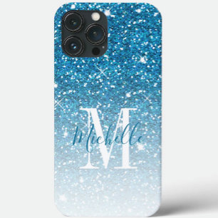 Capa Para iPhone Da Case-Mate O brilho azul feminino Sparkles nome do roteiro do