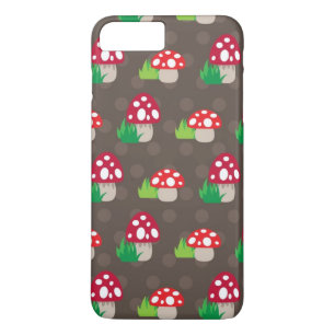 Capa Para iPhone Da Case-Mate o cogumelo caçoa o teste padrão