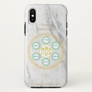 Capa Para iPhone Da Case-Mate O conselho Kosher do mármore de Seder Pesach do