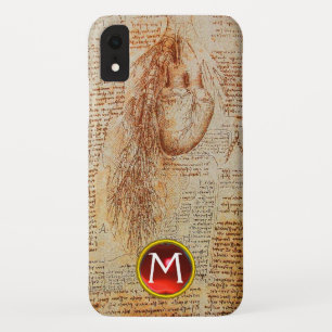 Capa Para iPhone Da Case-Mate O coração e o monograma da gema das artérias