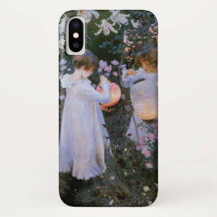 Capa Para iPhone X O cravo, lírio, lírio, aumentou