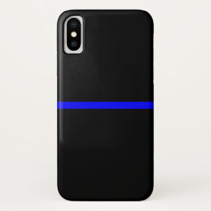 Capa Para iPhone X O Decor Simbólico da Linha Azul
