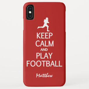 Capa Para iPhone Da Case-Mate O futebol mantem o nome feito sob encomenda calmo