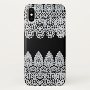 Capa Para iPhone Da Case-Mate O laço branco forma uma beira delicada contra o