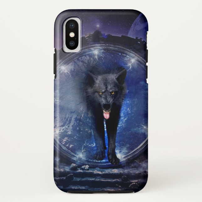 Capa Para iPhone, Case-Mate O lobo maravilhoso passa por um portão (Verso)