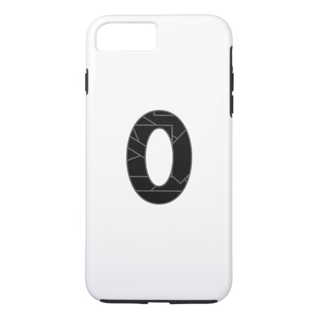 Capa Para iPhone, Case-Mate O número zero (0) a preto (Verso)