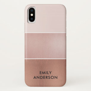 CAPA PARA iPhone DA Case-Mate O OURO COR-DE-ROSA MÍNIMO ELEGANTE CORA TIRAS DE
