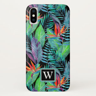 Capa Para iPhone X O pássaro da aguarela de paraíso   adiciona sua