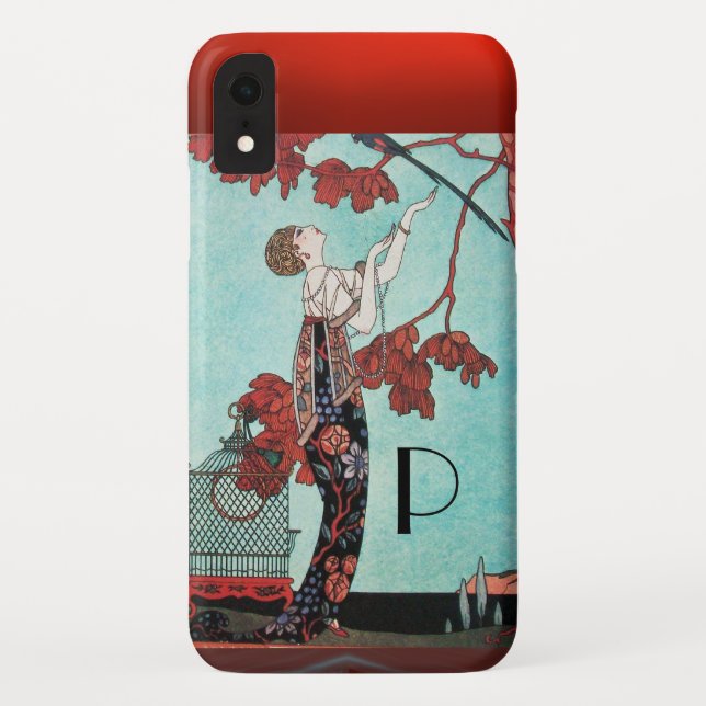 CAPA PARA iPhone, Case-Mate  O PÁSSARO LEVE, DESIGNADOR DE MODA BELA (Verso)
