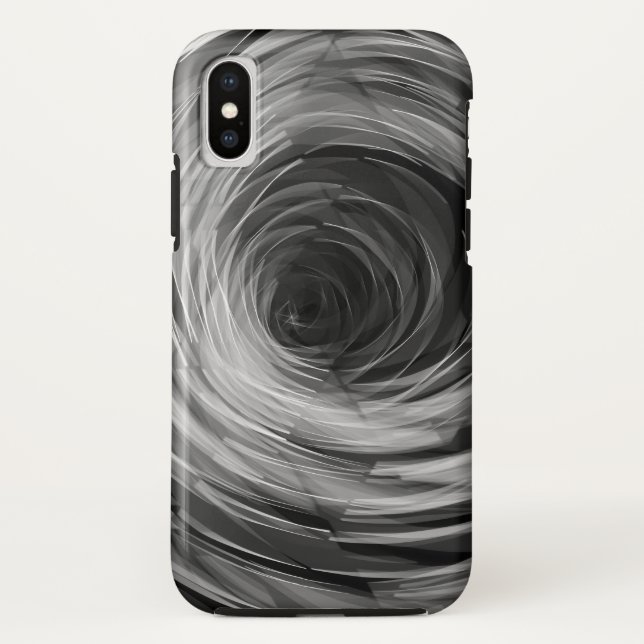 Capa Para iPhone, Case-Mate O preto lapidou o redemoinho - iPhone de (Verso)