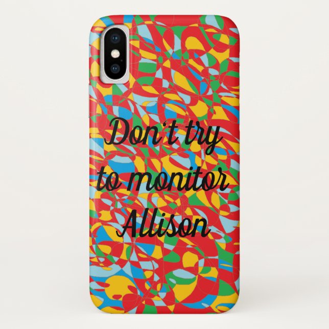 Capa Para iPhone, Case-Mate O preto órfão não tenta monitorar Allison (Verso)