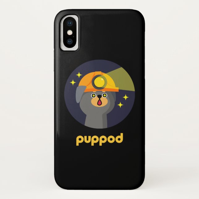 Capa Para iPhone, Case-Mate O PupPod Iluminação Apenas Alcançar Crachá (Verso)