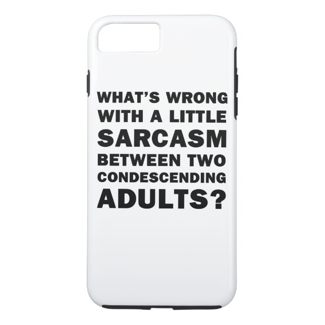 Capa Para iPhone, Case-Mate O Que Há de Errado com um Pouco de Sarcasmo (Verso)